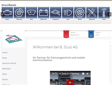 Tablet Screenshot of duss-ag.ch
